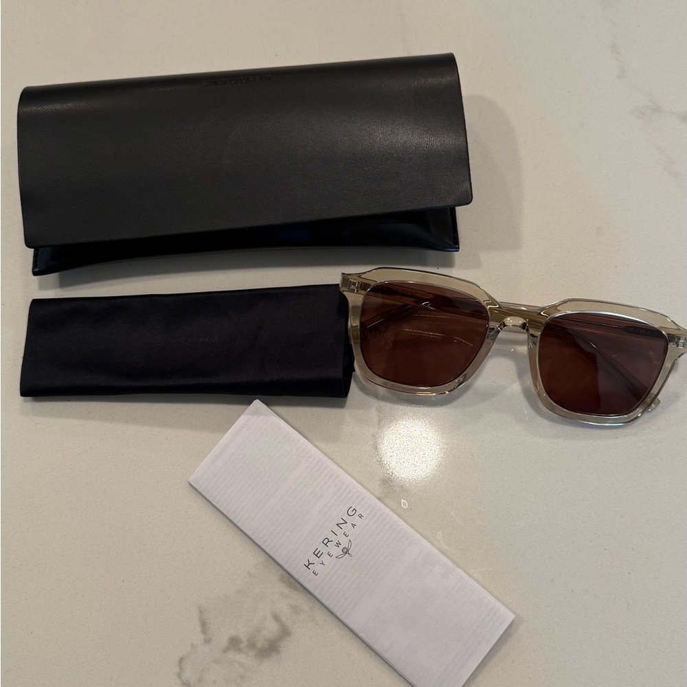 SAINT LAURENT SL 457 YellowBrownSolid